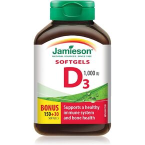 Jamieson Vitamin D 1000iu 180 Softgels