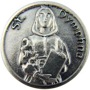 Religious Catholic Gift Saint St Dymphna Patron Mental Illness Pocket Token