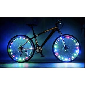 USB Rechargeable LED Bike Wheel String Lights Fit