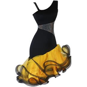 New Latin Dance Dress Girl Rumba Cha-cha Bullfight Big Swing Skirt Jitba Square Dance Skirt