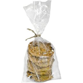 Gusseted Polypropylene Bags - 2½x¾x6½ & (100 Bags) 1.5 Mil Clear Gift Bags for Favors, Cookies, Candies, Poly Gusseted Bags with Open Top