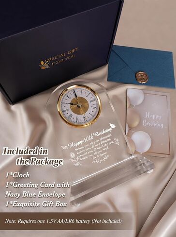 70th Birthday Gift Quartz Desk Clock – Elegant Home Blessing Decoration for Parents, Grandparents, Friends, Mom, Dad, Happy 70 Years Birthday Decoration for Women Men in Kuwait