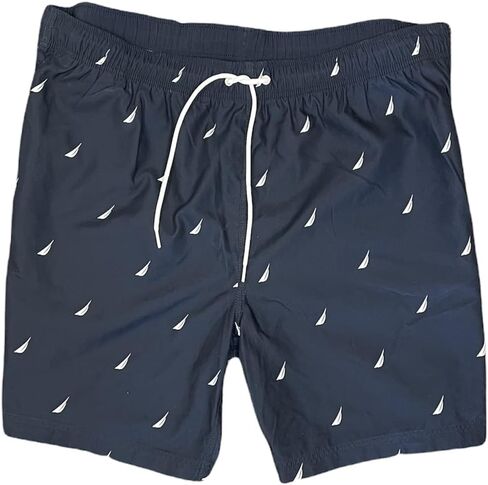 Nautica Mens Quick-Dry Multi Logo 8" Swim Trunk Shorts in Saudi Arabia