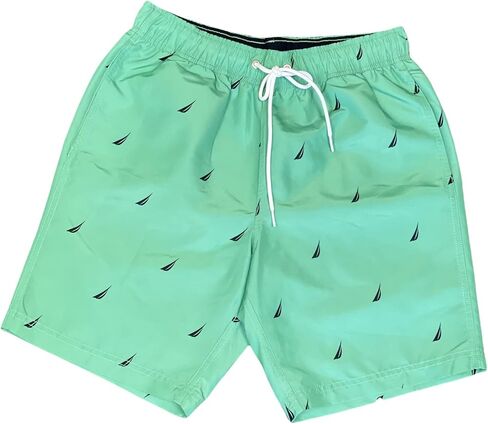 Nautica Mens Quick-Dry Multi Logo 8" Swim Trunk Shorts in Saudi Arabia
