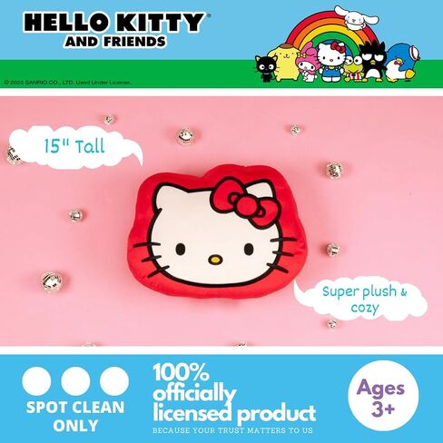 Franco Hello Kitty & Friends My Melody Bedding Super Soft Plush Decorative Pillow, One Size, (100% Officially Licensed Product) in Kuwait