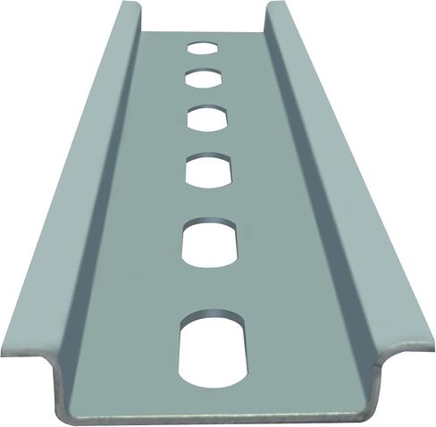 4 Pieces DIN Rail Slotted Steel Zinc Plated RoHS 6" Long 35mm Wide 7.5mm High in Kuwait