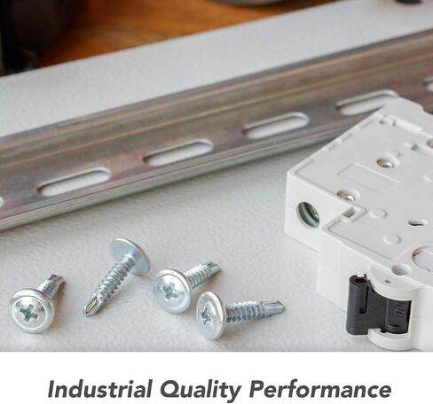 4 Pieces DIN Rail Slotted Steel Zinc Plated RoHS 6" Long 35mm Wide 7.5mm High in Kuwait