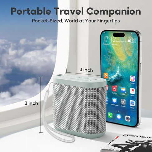 Mini Portable Sound Machine for Sleeping w/ 21 Relaxing Sounds & Headphone Jack & Memory & Timer, Travel White Noise Sound Machine for Sleep,Travel,On the Go,Office, Sleep Aid for Adults,Baby in Saudi Arabia