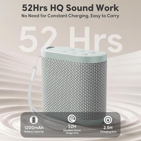 Mini Portable Sound Machine for Sleeping w/ 21 Relaxing Sounds & Headphone Jack & Memory & Timer, Travel White Noise Sound Machine for Sleep,Travel,On the Go,Office, Sleep Aid for Adults,Baby in Saudi Arabia