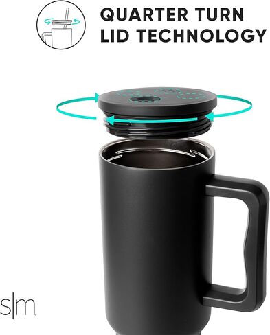 كوب تكساس لونجهورنز البسيط والحديث والمرخص رسميًا بسعة 40 أونصة مع مقبض وغطاء من القش | هدايا كرة القدم NCAA للرجال والنساء | مجموعة تريك | جامعة تكساس in Kuwait