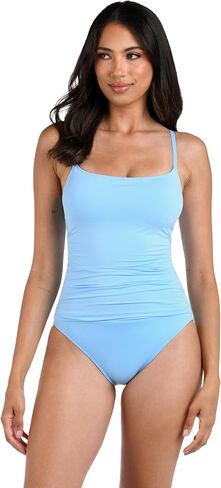 La Blanca Women's Island Goddess Rouched Body Lingerie Mio One Piece Swimsuit in Saudi Arabia