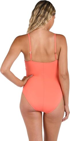 La Blanca Women's Island Goddess Rouched Body Lingerie Mio One Piece Swimsuit in Saudi Arabia