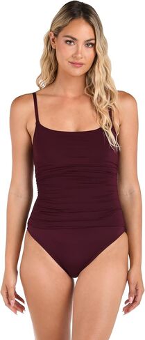 La Blanca Women's Island Goddess Rouched Body Lingerie Mio One Piece Swimsuit in Saudi Arabia