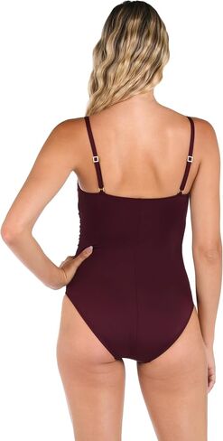 La Blanca Women's Island Goddess Rouched Body Lingerie Mio One Piece Swimsuit in Saudi Arabia