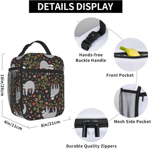 Insulated Lunch Box for Adults Bear Lunch Box for Work,Picnic,School,Travel,Hiking, Beach or Fishing Polyester Bear Lunch Bag Bear Fire in Kuwait