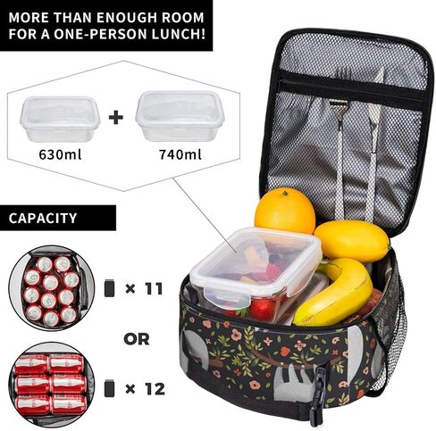 Insulated Lunch Box for Adults Bear Lunch Box for Work,Picnic,School,Travel,Hiking, Beach or Fishing Polyester Bear Lunch Bag Bear Fire in Kuwait