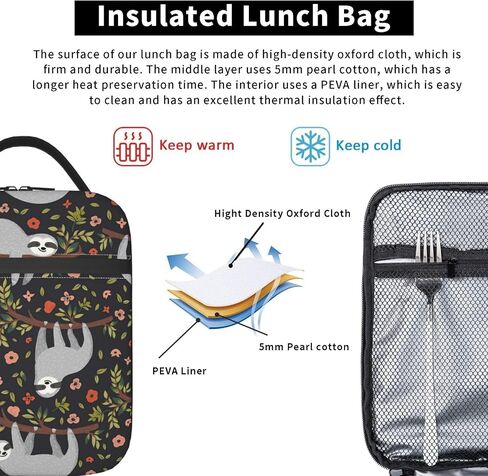 Insulated Lunch Box for Adults Bear Lunch Box for Work,Picnic,School,Travel,Hiking, Beach or Fishing Polyester Bear Lunch Bag Bear Fire in Kuwait