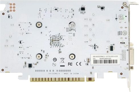 بطاقة رسومات الألعاب GeForce GTX 1050Ti سعة 4 جيجابايت GDDR5 128 بت PCIe 3.0 x16 منفذ عرض يعمل بالحافلة 1.4 منافذ HDMI 2.0 DVI in Kuwait