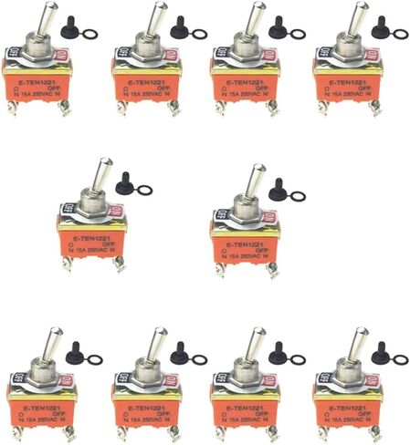10pcs E-TEN1021 E-TEN1121 E-TEN1122 E-TEN1221 E-TEN1321 E-TEN1322 Toggle Switch Rocker Button Switch (1121) in Kuwait