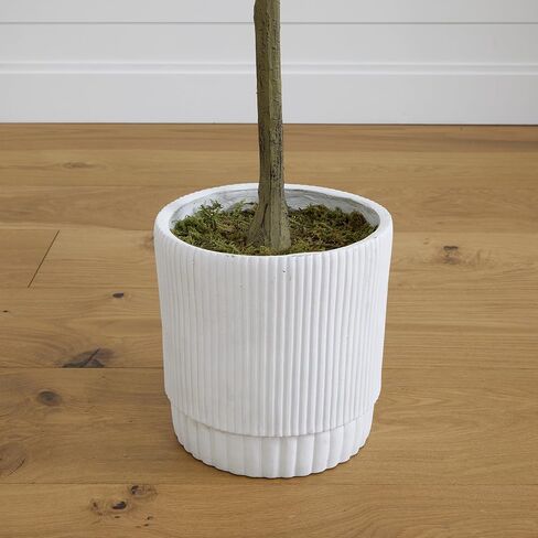 Nearly Natural 6ft. Artificial Eucalyptus Tree with White Decorative Planter in Saudi Arabia