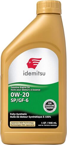 Idemitsu Full Synthetic 0W-20 Engine Oil SP/GF-6-5 Quart (30013012-95300C020) in Saudi Arabia