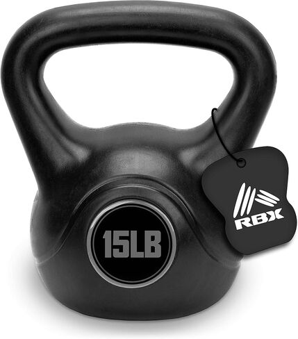 RBX Cement Kettlebell with Shock-Proof Plastic Coating for CrossFit Training in Kuwait