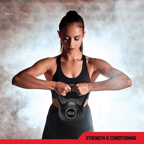 RBX Cement Kettlebell with Shock-Proof Plastic Coating for CrossFit Training in Kuwait