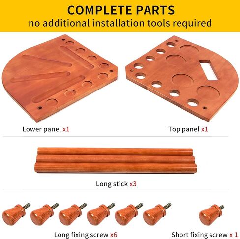 aklot تجمع جديلة الرف، رفوف البلياردو جديلة مع عدادات النتيجة حامل عصا تجمع ث / حامل الشراب، يحمل 8 العصي ومجموعة كاملة من كرات البلياردو in Kuwait