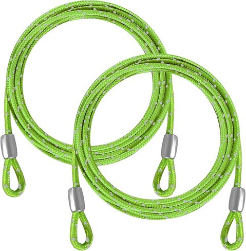 3.5MM Security Steel Cable 4/6/10/15FT Lengths Bike Lock Cable, Cable Rope, Stainless Steel Cable with Loops for Safety and Security in Saudi Arabia