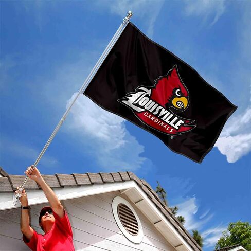 College Flags & Banners Co. Louisville Cardinals Black Flag in Saudi Arabia