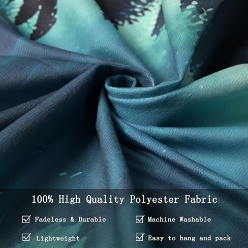 vavalad ضبابي الغابات نسيج طبيعة الغابات الجبلية نجمة السماء المفروشات الجدار شنقا مشهد النباتات الخضراء ديكور المنزل لغرفة النوم غرفة المعيشة، 71.00 ''x91.00'' in Kuwait