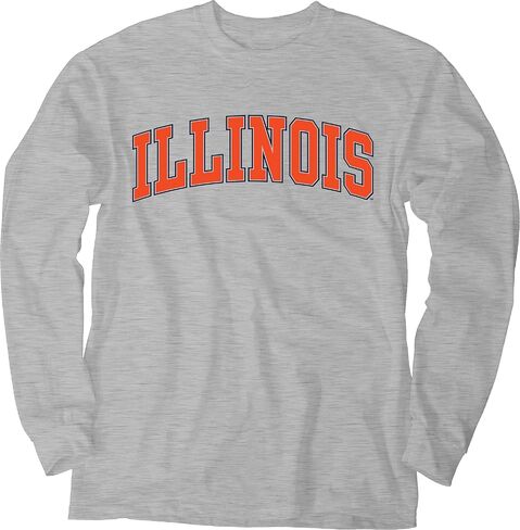 Blue 84 Men's Arching Team Name Dark Heather Long Sleeve T Shirt in Saudi Arabia