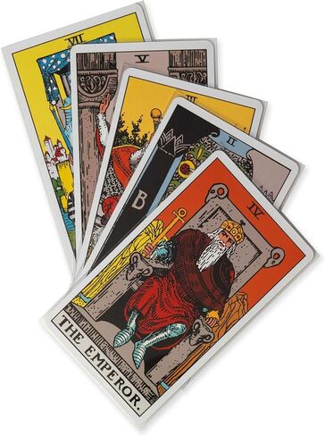 حافظة ألعاب لوحية Vault X 'Tarot' للبطاقات مقاس 70 × 120 مم، تُحفظ بغلاف مُجهز غير مصنوع من مادة PVC ومضاد للكهرباء الساكنة (50 قطعة) in Kuwait