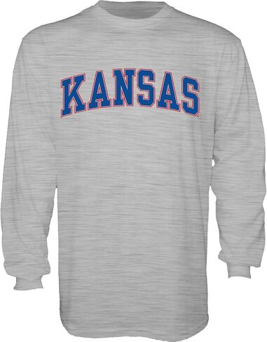 Blue 84 Men's Arching Team Name Dark Heather Long Sleeve T Shirt in Saudi Arabia