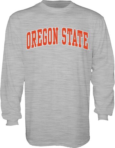Blue 84 Men's Arching Team Name Dark Heather Long Sleeve T Shirt in Saudi Arabia