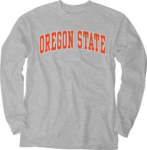 Blue 84 Men's Arching Team Name Dark Heather Long Sleeve T Shirt in Saudi Arabia