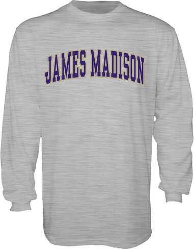 Blue 84 Men's Arching Team Name Dark Heather Long Sleeve T Shirt in Saudi Arabia