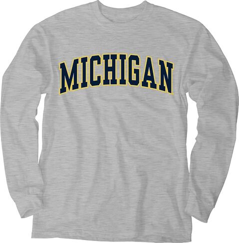 Blue 84 Men's Arching Team Name Dark Heather Long Sleeve T Shirt in Saudi Arabia