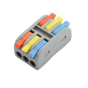 Electrical Wire Connectors – Wire Splice – Lever Wire Connectors with Colored Code -Quick Splice Wiring Connectors – Wire Splicer Kit 32A/ 600V - 4 Poles - 28-12 AWG (100 Units)