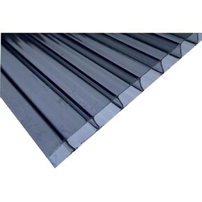 Falken Design Polycarbonate Roof Panel Twinwall (Multiwall) Gray 24 in. x 48 in. x 3/8 in. (8MM) Thick (Set of 4)