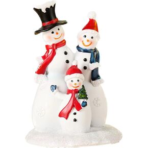 Cardinal Decor Bird Statue for Home and Festive Holiday Decorations Statues Home Office Decorative Displays for Living Room, Bedroom, Bathroom - Snowman
