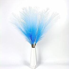 20pcs Faux Pampas Grass,21inch Artificial Silk Pampas Grass Fake Flowers Boho Decor,Large Fluffy Artificial Bulrush Reed Grass for Floral Arrangement Farmhouse Home Wedding Decor (Gradient Green)
