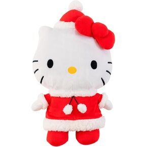 Franco Hello Kitty Santa Holiday & Christmas Bedding Super Soft Plush Cuddle Pillow Buddy, (Officially Licensed Product)