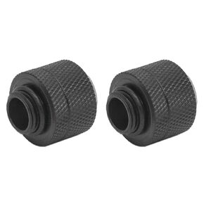 Dracaena 6 pack G1/4" thread to 14mm outer diameter, Hard Tubing Compression Fitting with high body design for Computer water cooling system, Silver