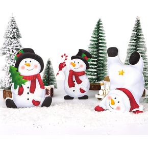 3pcs Christmas Wooden Santa Decorations Winter Tiered Tray Decor Christmas Table Decor for Mantel Shelf Tabletop Office (Santa Claus)