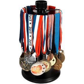 J JACKCUBE DESIGN Medal Display Hanger Rotatable Medal Holder, Race Medal Display for Runners, Athletes, Marathon & Sports Achievements - MK1035A