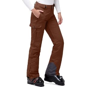 33,000ft Women's Insulated Snow Pants, Waterproof Snowboard Ski Pants with Boot Gaiters