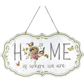 All Chic Welcome to Our Home Sign Front Door Welcome Sign Metal Hanging Welcome Sign Welcome Home Yard Sign Front Yard Decor Welcome Home Decorations…