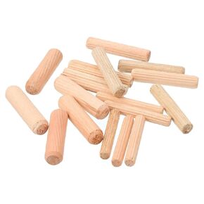 uxcell 36Pcs 6x40mm/8x40mm/10x40mm Wooden Dowel Pins, Fluted Wood Beveled Ends Tapered Dowel Hardwood Pegs, Fluted Wood Dowels Rods for Furniture, Crafts, DIY