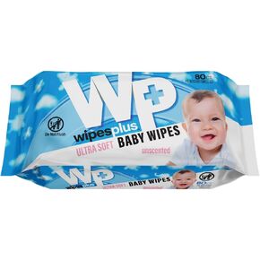 Baby Wipes Fragrance Free for Babies and Kids, 80 Count